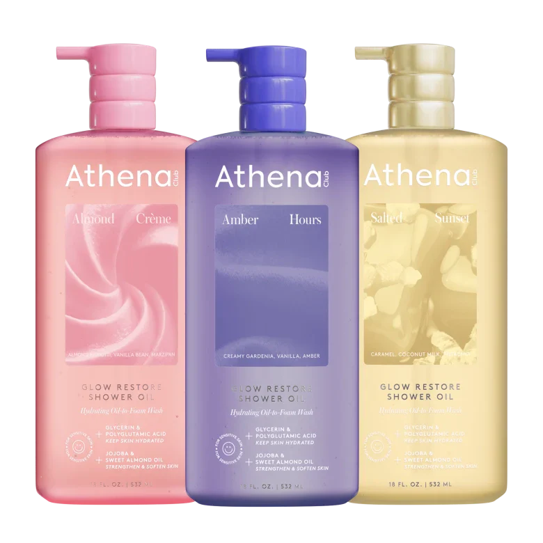 Glow Restore Shower Oil Trio - Clean Bundle